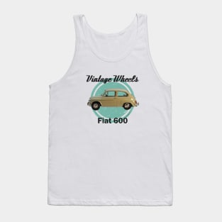 Vintage Wheels - Fiat 600 Tank Top